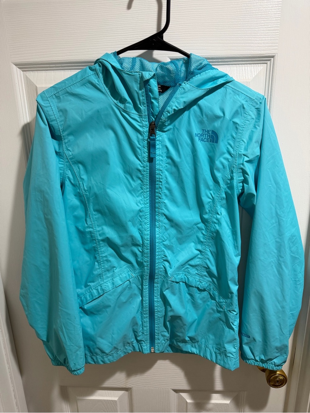 The North Face Kids' Hooded Rain Jacket - Aqua/Turquoise